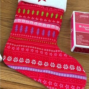 NEW w tags! American girl large Christmas stocking